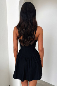 Γυναικείο φόρεμα μίνι L9026 μαύρο