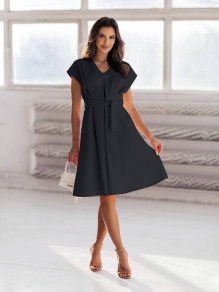 Γυναικείο χαλαρό φόρεμα 1552 μαύρο