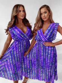 Γυναικείο φόρεμα σολέι με print 86125