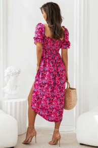 Γυναικείο μακρύ φόρεμα με print 242101
