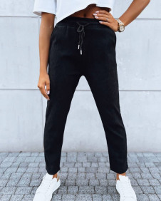 Γυναικείο παντελόνι με κορδόνια Κ2403 μαύρο