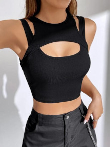 Γυναικείο εντυπωσιακό αμάνιο μπλούζακι 13449 μαύρο