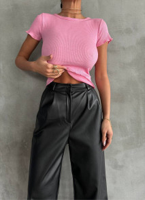 Γυναικεία κοντομάνικη μπλούζα 972190 ροζ