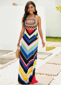 Γυναικείο πολύχρωμο φόρεμα 10202