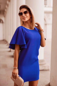 Γυναικείο κοντό φόρεμα 22113 μπλε