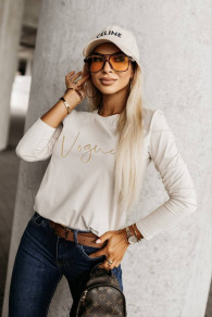 Γυναικεία μπλούζα Vogue P5527 μπεζ