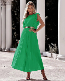 Γυναικείο μακρύ φόρεμα A0990 πράσινο