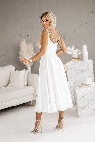 Γυναικείο κλος φόρεμα A0982 άσπρο