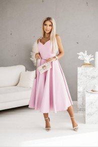Γυναικείο κλος φόρεμα A0982 ροζ