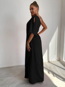  Γυναικείο maxi φόρεμα 1465 μαύρο