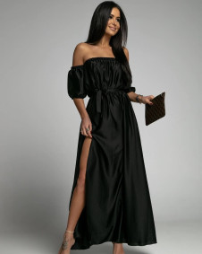 Γυναικείο εντυπωσιακό φόρεμα 8532 μαύρο
