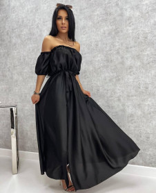 Γυναικείο εντυπωσιακό φόρεμα 8532 μαύρο