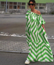 Γυναικείο maxi φόρεμα 1534 πράσινο