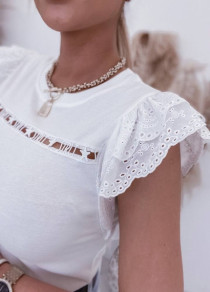 Γυναικεία εντυπωσιακή μπλούζα 51599 άσπρη
