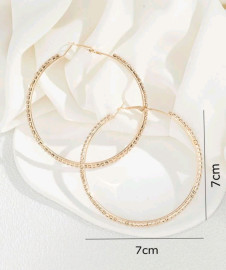 Γυναικεία σκουλαρίκια κροίκοι με στρας SH0110 χρυσό