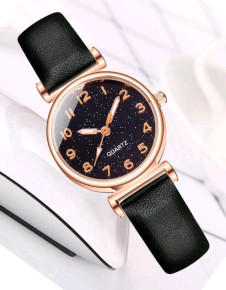 Γυναικείο κομψό ρολόϊ SH7628 μαύρο