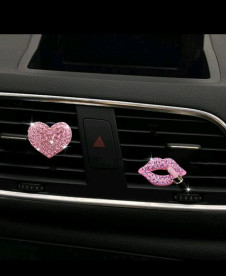 Διακόσμηση για αυτοκίνητο φιλί και καρδούλα SH8778