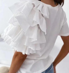 Γυναικεία ενυπωσιακή μπλούζα 5219 άσπρη