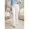 Γυναικείο κομψό παντελόνι K5678 άσπρο